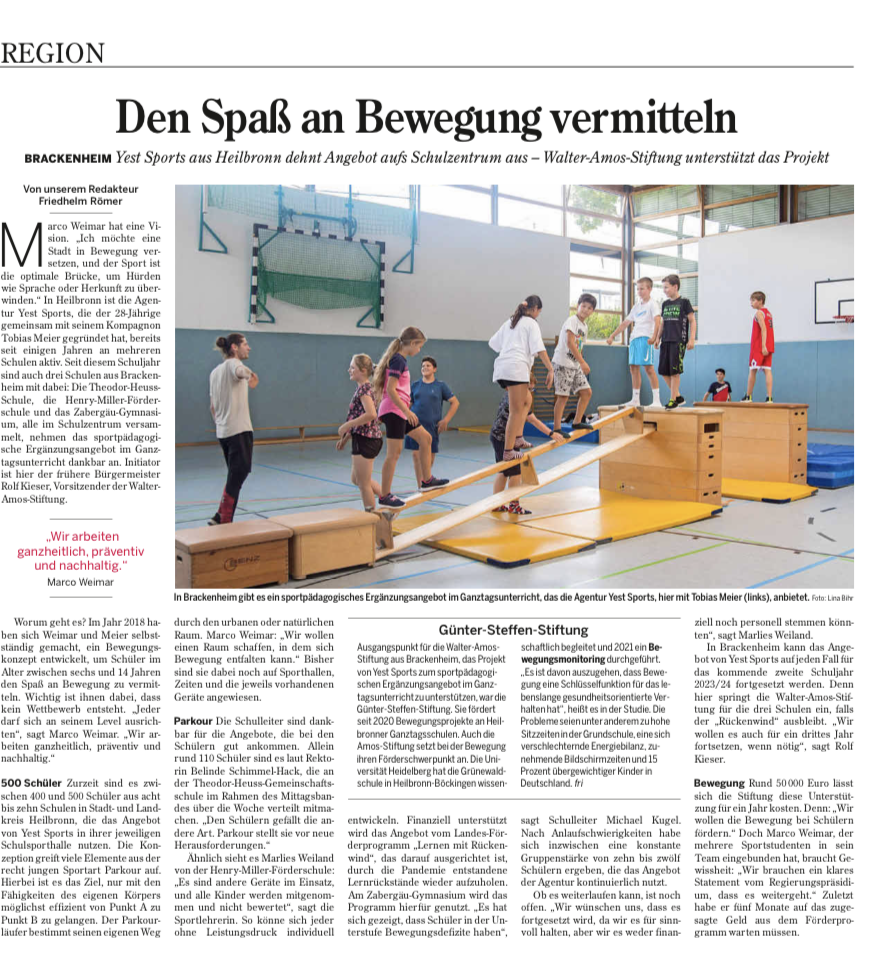 Sportpädagogische Förderung